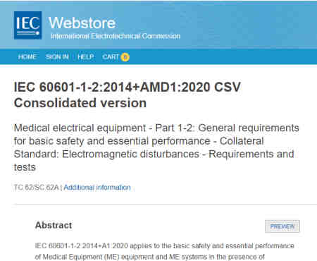 IEC 60601 Particular & Particular Standards